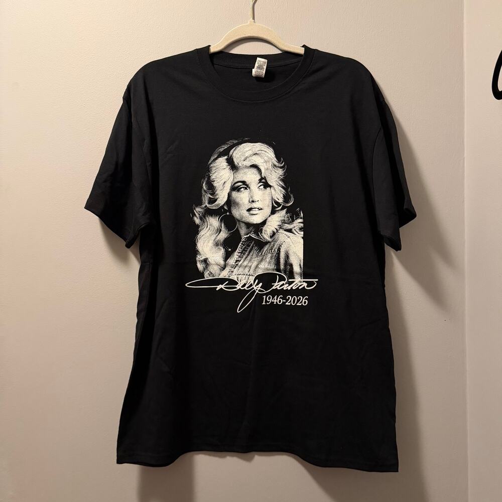 Dolly Parton black tee shirt